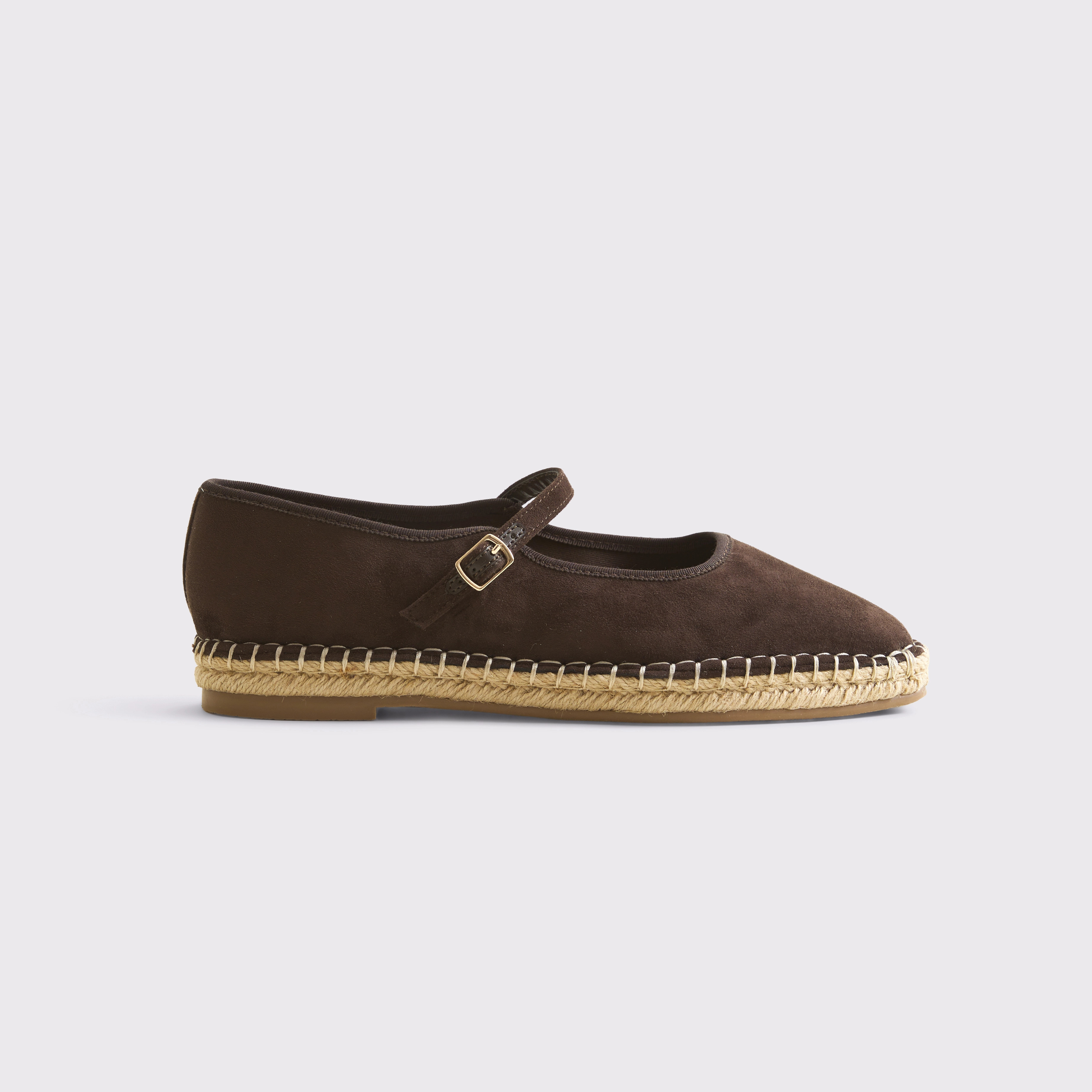 Vegan Suede Espadrille Flats | Abercrombie & Fitch (US)