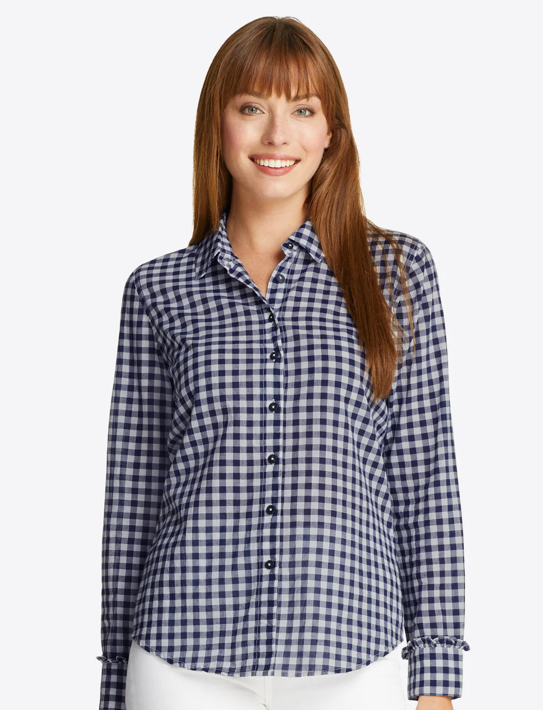 Gingham Button Down Shirt | Draper James (US)