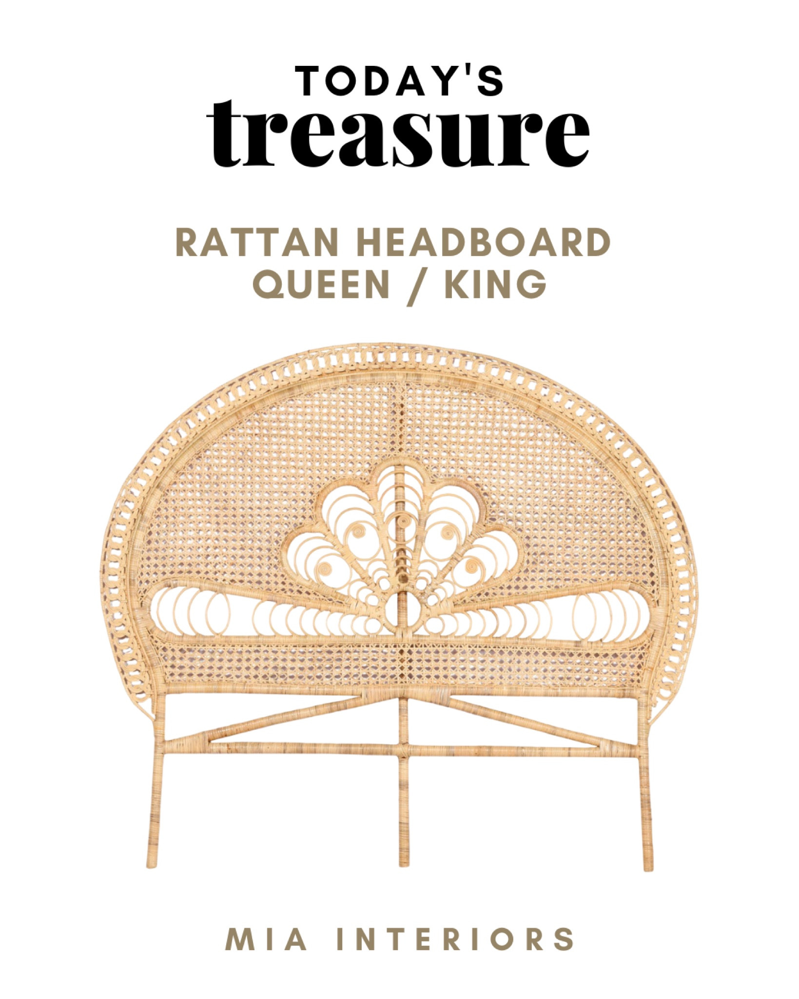 Todays treasure. This gorgeous rattan headboard is currently 60% off and under $200!

#rattan #rattanheadboard #LTKsale #salealert #headboard #boho #bohoheadboard #bohodecor #vintagedecor #chairish

#LTKhome #LTKSeasonal #LTKsalealert