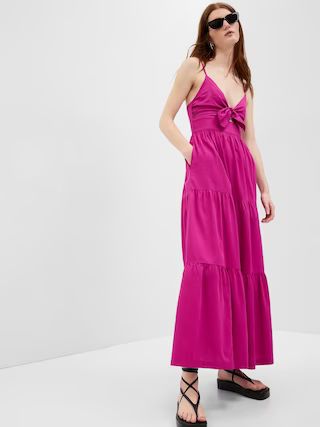 Tie-Front Cutout Maxi Dress | Gap (US)
