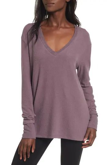 Women's Bp. V-Neck Pullover, Size X-Small - Purple | Nordstrom
