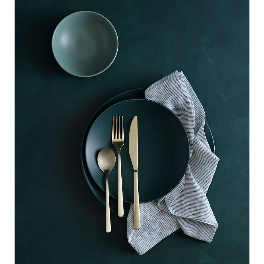Craft Holiday Christmas Forest Green Dinner Plate + Reviews | Crate & Barrel | Crate & Barrel