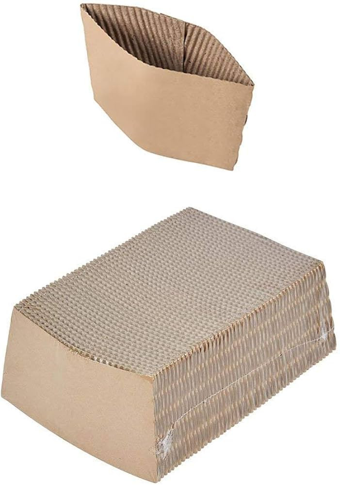 PE Coffee Sleeves-100 Coffee Sleeves Fits, 10 oz. - 20 oz. Cups (Pack of 100), Natural Kraft | Amazon (US)