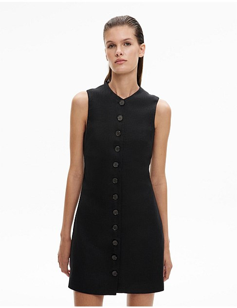 Button Front Mini Dress | David Jones (Australia & New Zealand)