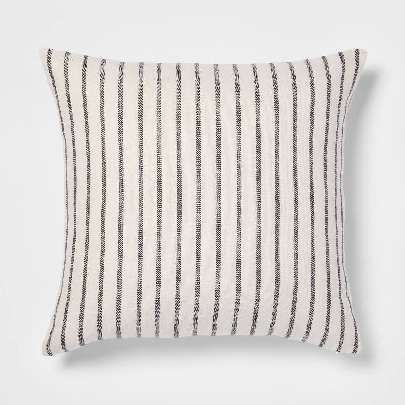 Oversized Cotton Striped Square Throw Pillow - Threshold™ | Target