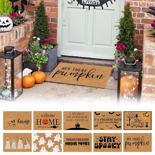 Halloween Decorations Halloween Door Mat Front Door Cartoon Ghost Door Mat Outside Entrance Fall Decor Pumpkin Doormats Halloween Rugs Fall Decorations for Home Garden Home Decor | Amazon (US)