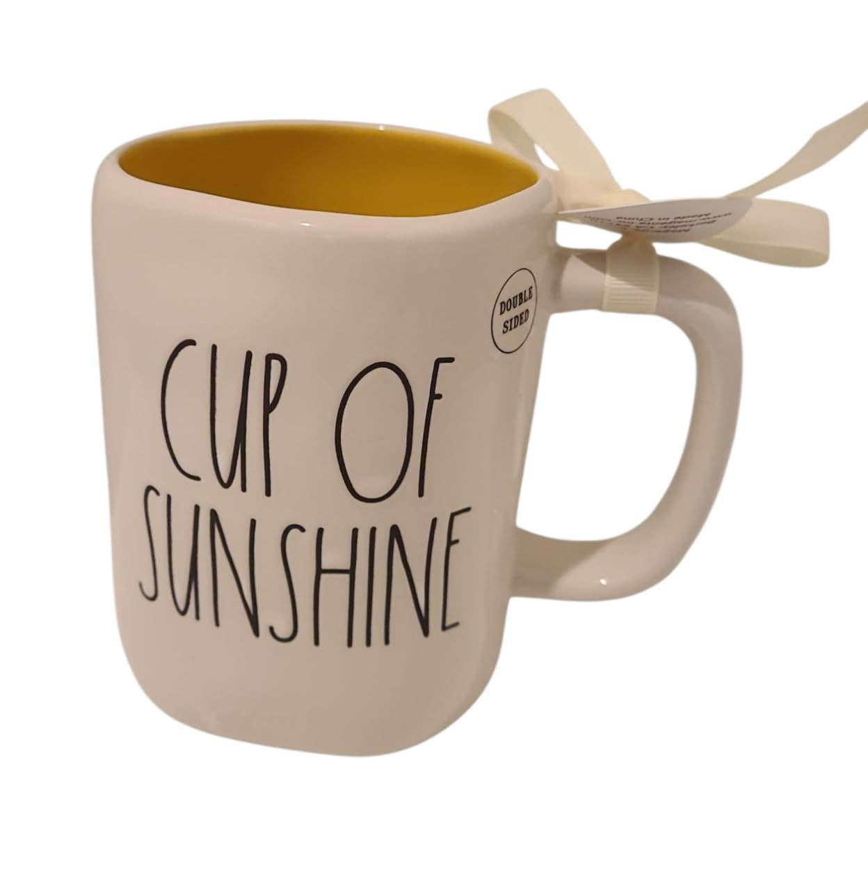 Rae Dunn Cup of Sunshine ceramic coffee Mug. Double sided with Lemon detail. | Amazon (US)