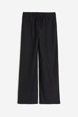 H & M - Linen-blend Pants - Black | H&M (US + CA)