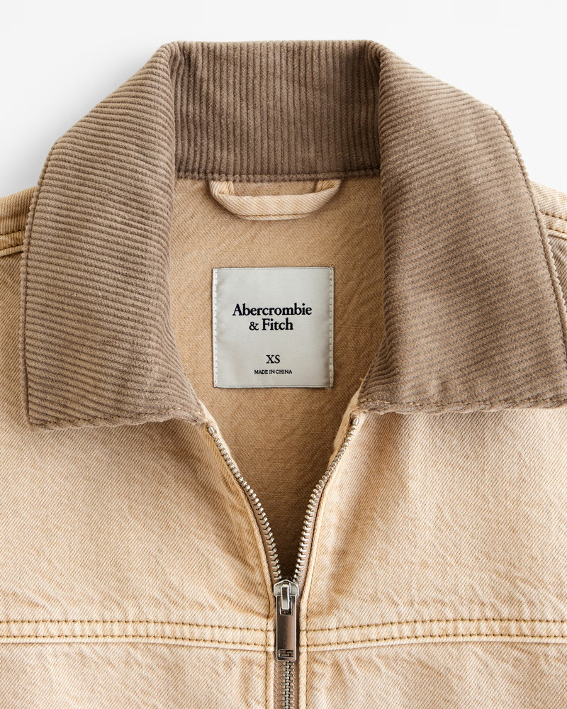 Women's Denim Workwear Jacket | Women's New Arrivals | Abercrombie.com | Abercrombie & Fitch (US)