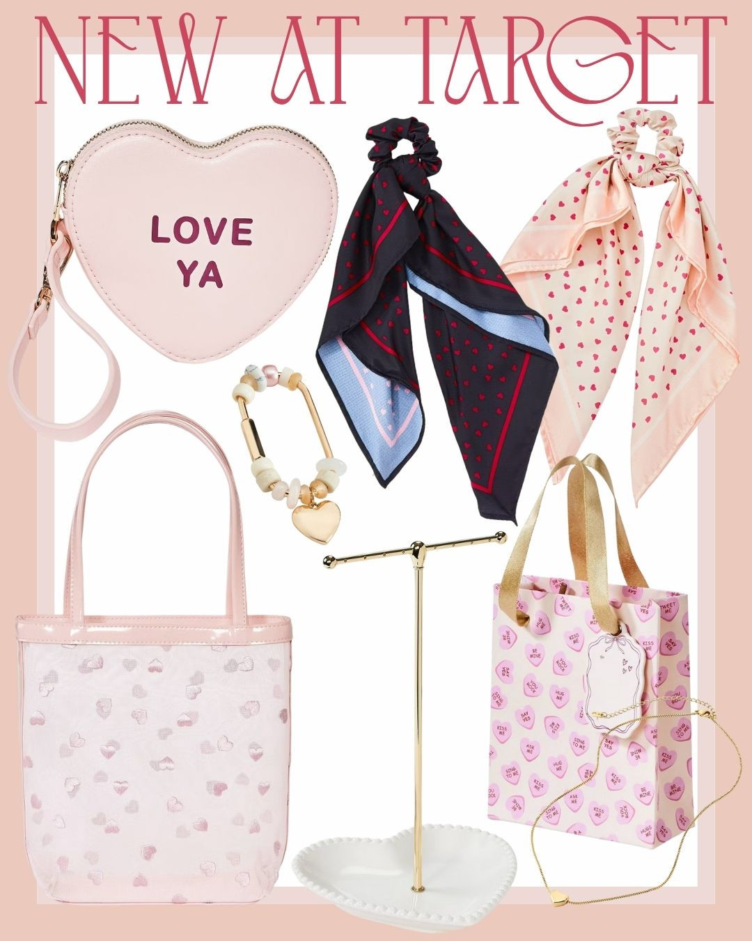 New at Target!

Valentine's Day, hearts, pink, red, scarf, gift bag, necklace, keychain, purse, tote, bag, jewelry organizer  

 #LTKSeasonal #LTKKids