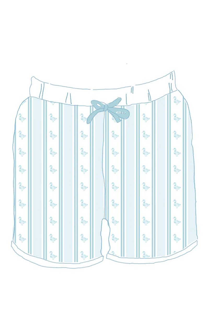 Talmadge Trunk in Duck Stripe | Sun House Children's