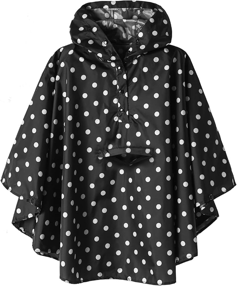 SaphiRose Lightweight Kids Rain Poncho Jacket Waterproof Outwear Rain Coat | Amazon (US)