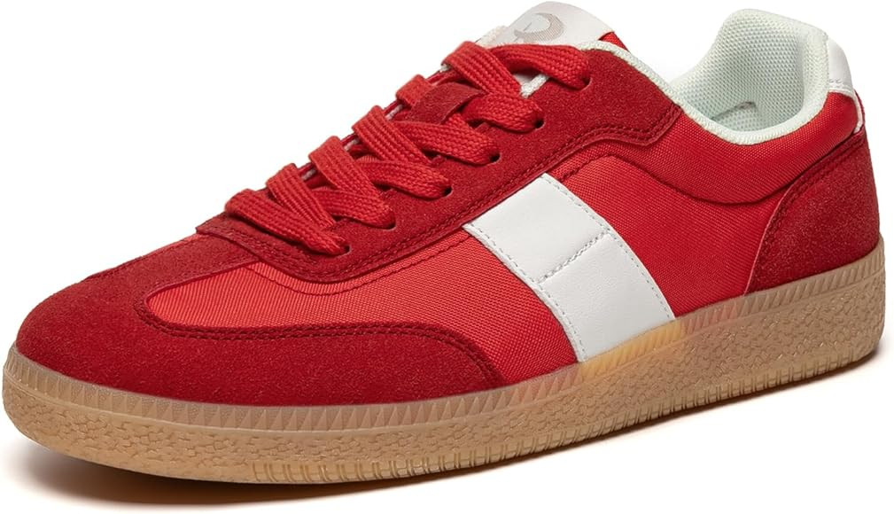 Rihero Women's Fashion Sneakers Comfortable Walking Shoes Casual Lace-Up Non Slip Sneakers | Amazon (US)