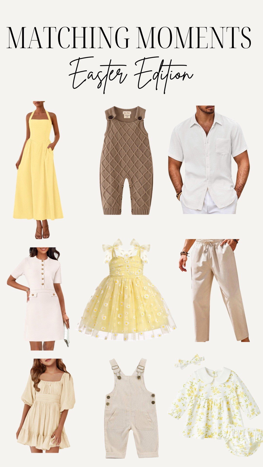Matchy-matchy but make it Easter chic! 🐣🌼 Whether you’re heading to church, brunch, or an egg hunt, these coordinating looks will have the whole fam looking picture-perfect. 

#LTKFamily #LTKBaby #LTKKids