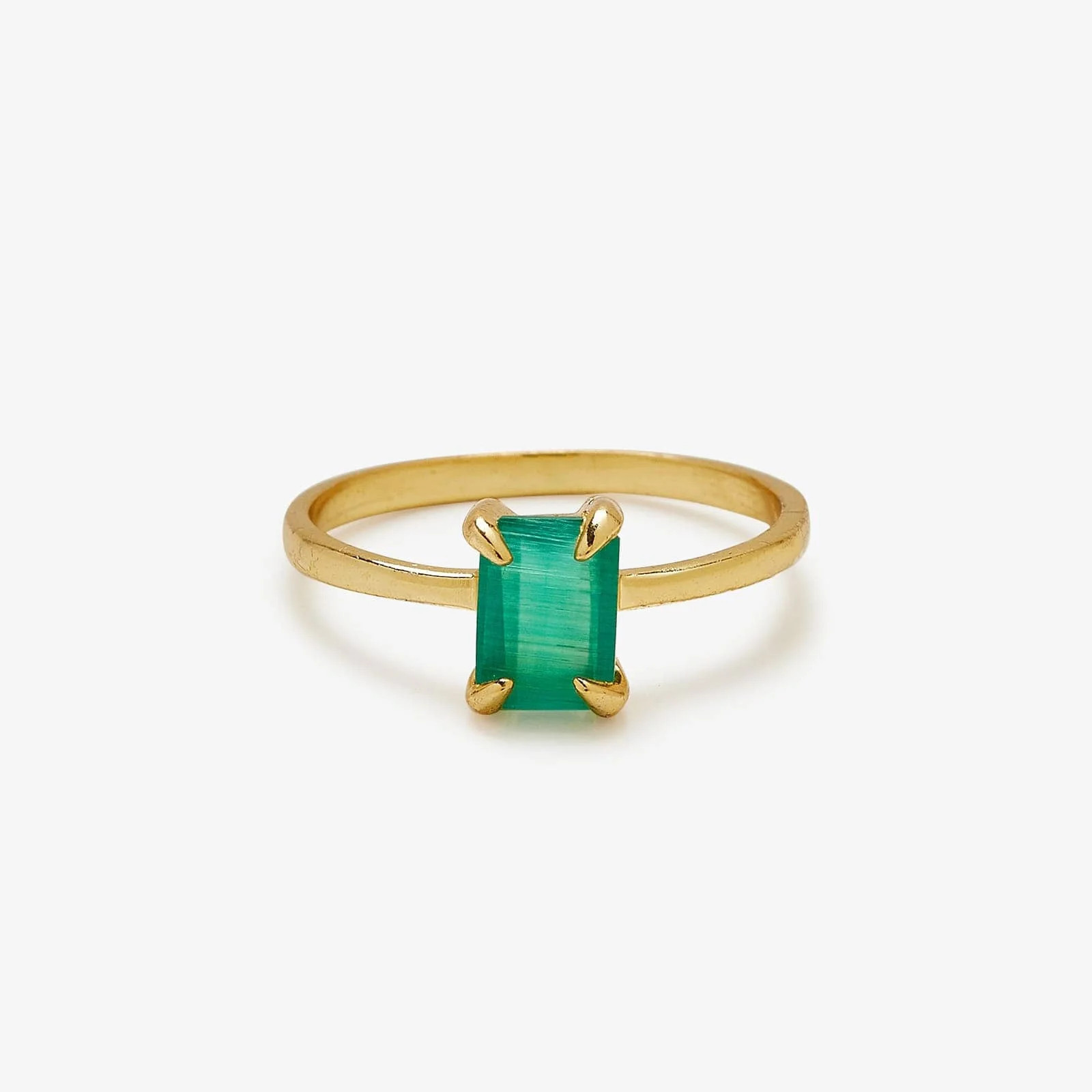 Emerald Statement Ring | Pura Vida Bracelets