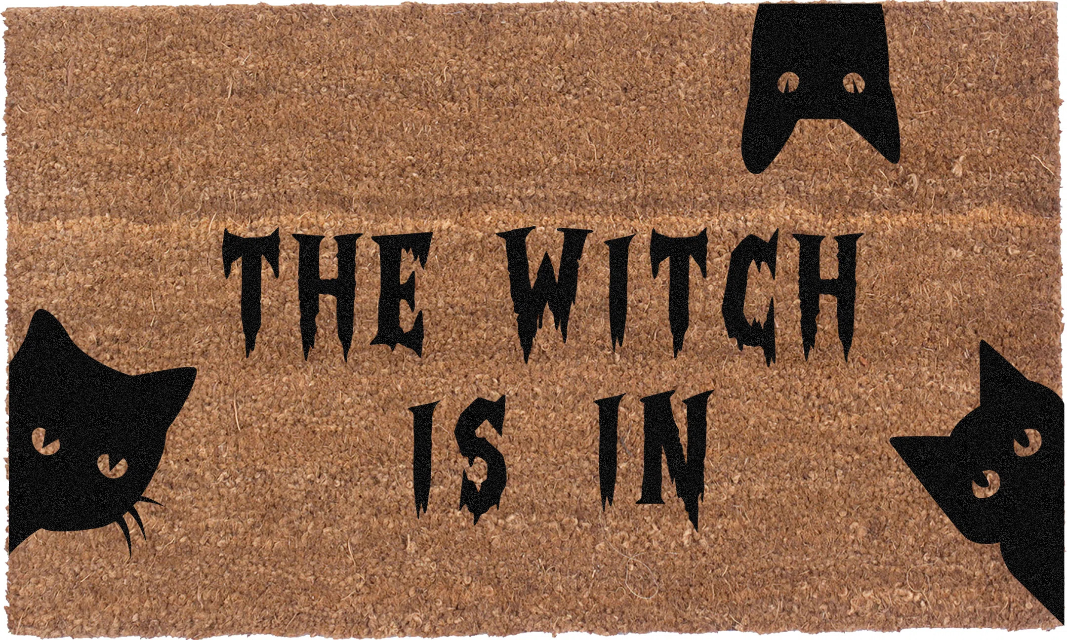The Holiday Aisle® Donaho The Witch Is In Non-Slip Outdoor Doormat & Reviews | Wayfair | Wayfair North America