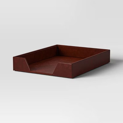 Faux Leather Letter Tray - Threshold™ | Target