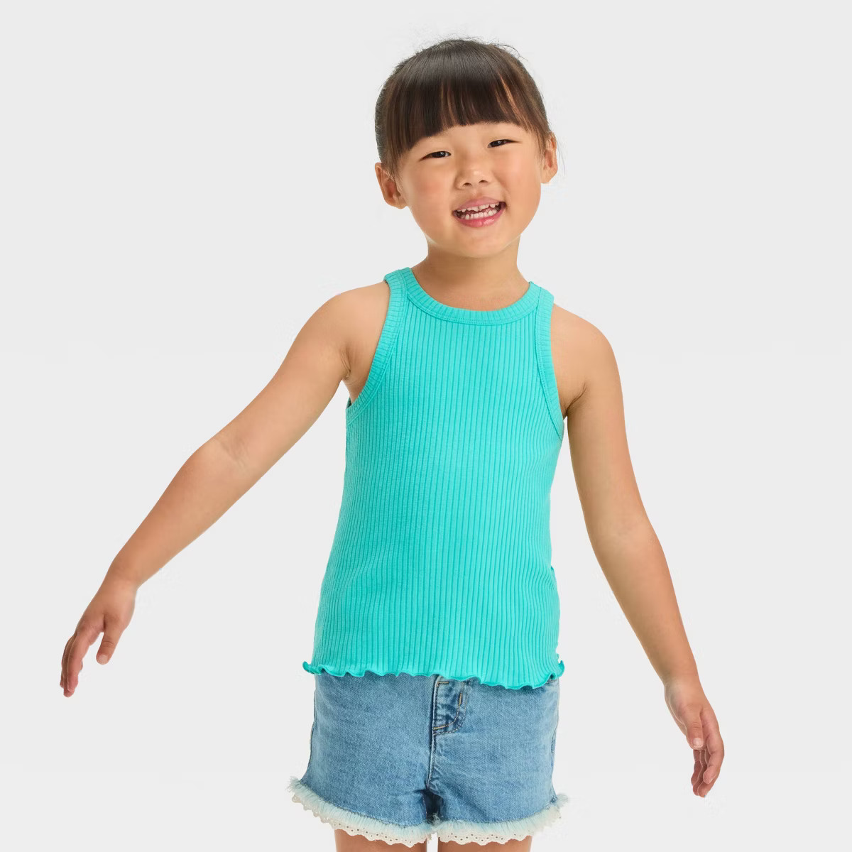 Toddler Girls' Ribbed T-Shirt - Cat & Jack™ | Target