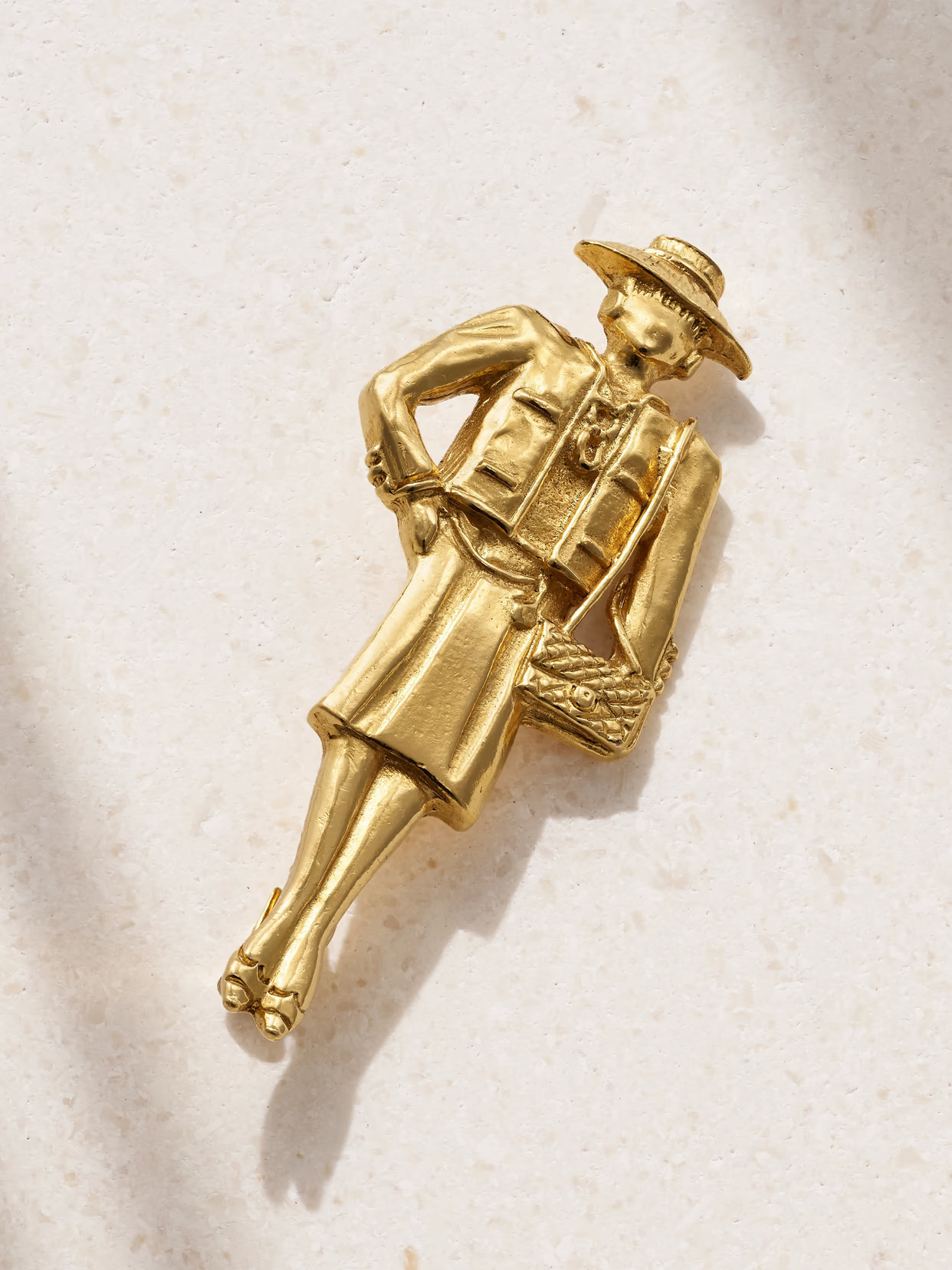 VINTAGE CHANEL - Gold-plated Brooch - One size | NET-A-PORTER (US)