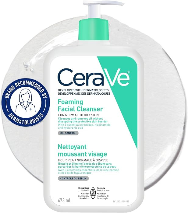 CeraVe Foaming Face Wash, Gentle Face Cleanser for Men & Women with Hyaluronic Acid, Niacinamide,... | Amazon (CA)