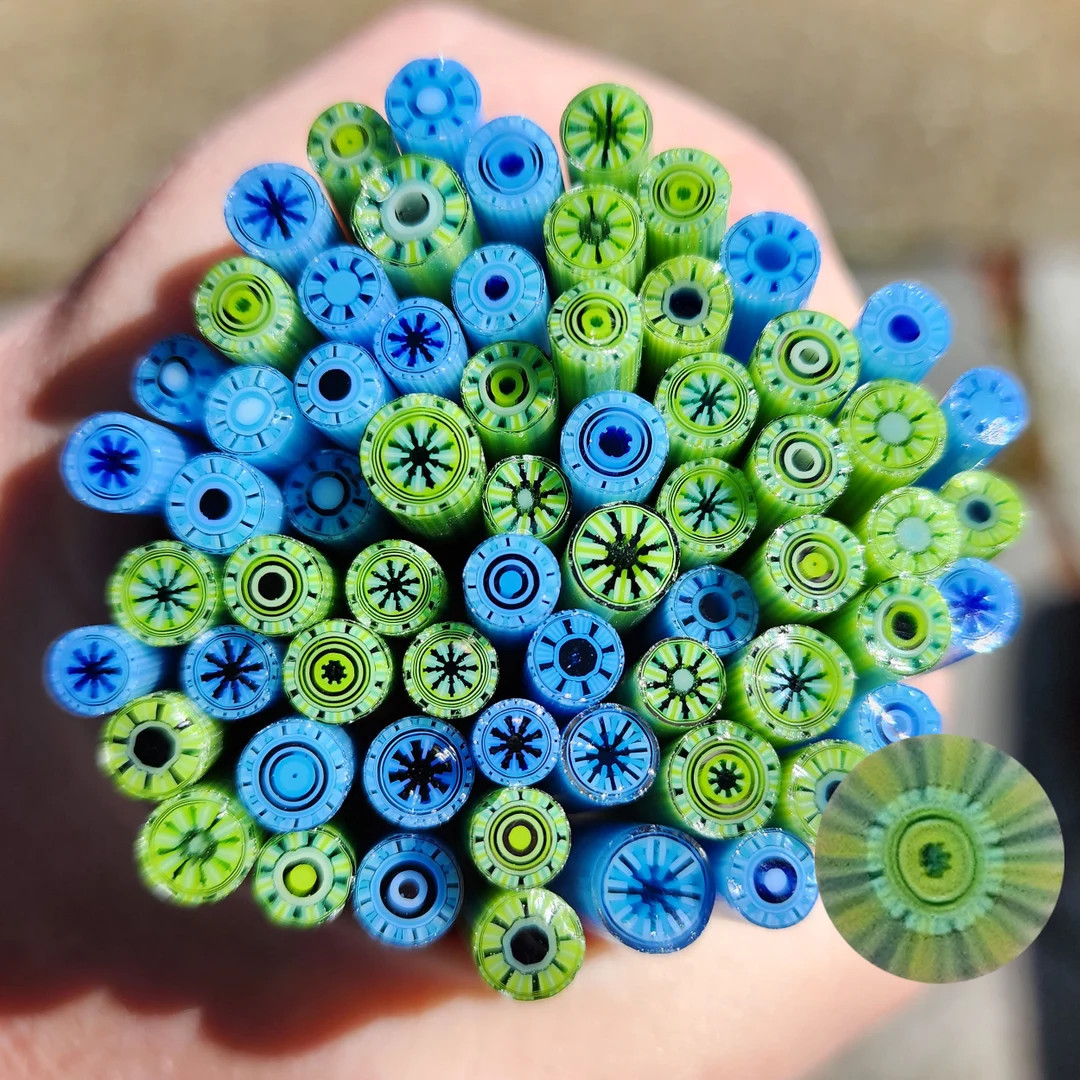 COE 90 Extra-fancy Murrini: "adventure Awaits" (1 Oz Cane/sticks) - Fusible Glass - Etsy | Etsy (US)