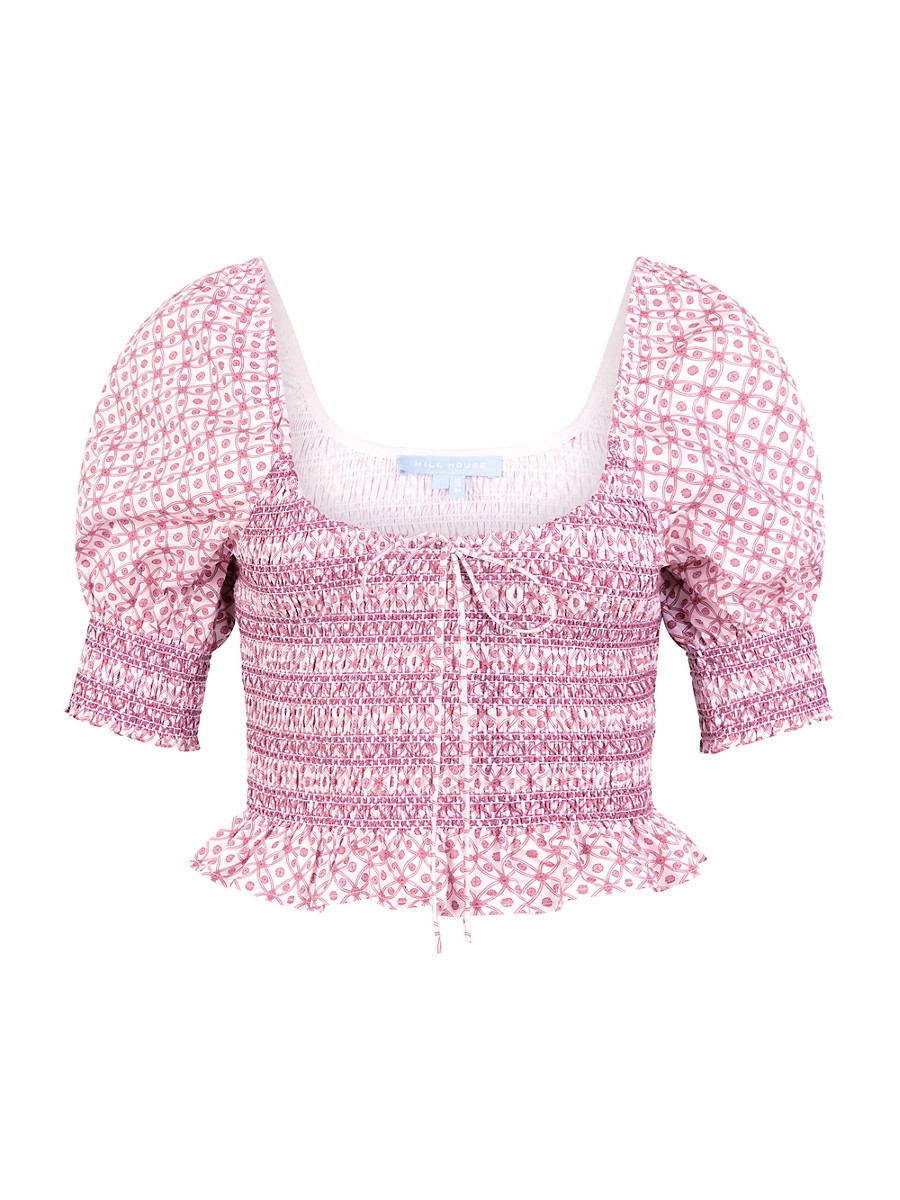 Women's The Madeline Nap Top - Rose Circular Lattice - Size XXS | Saks Fifth Avenue