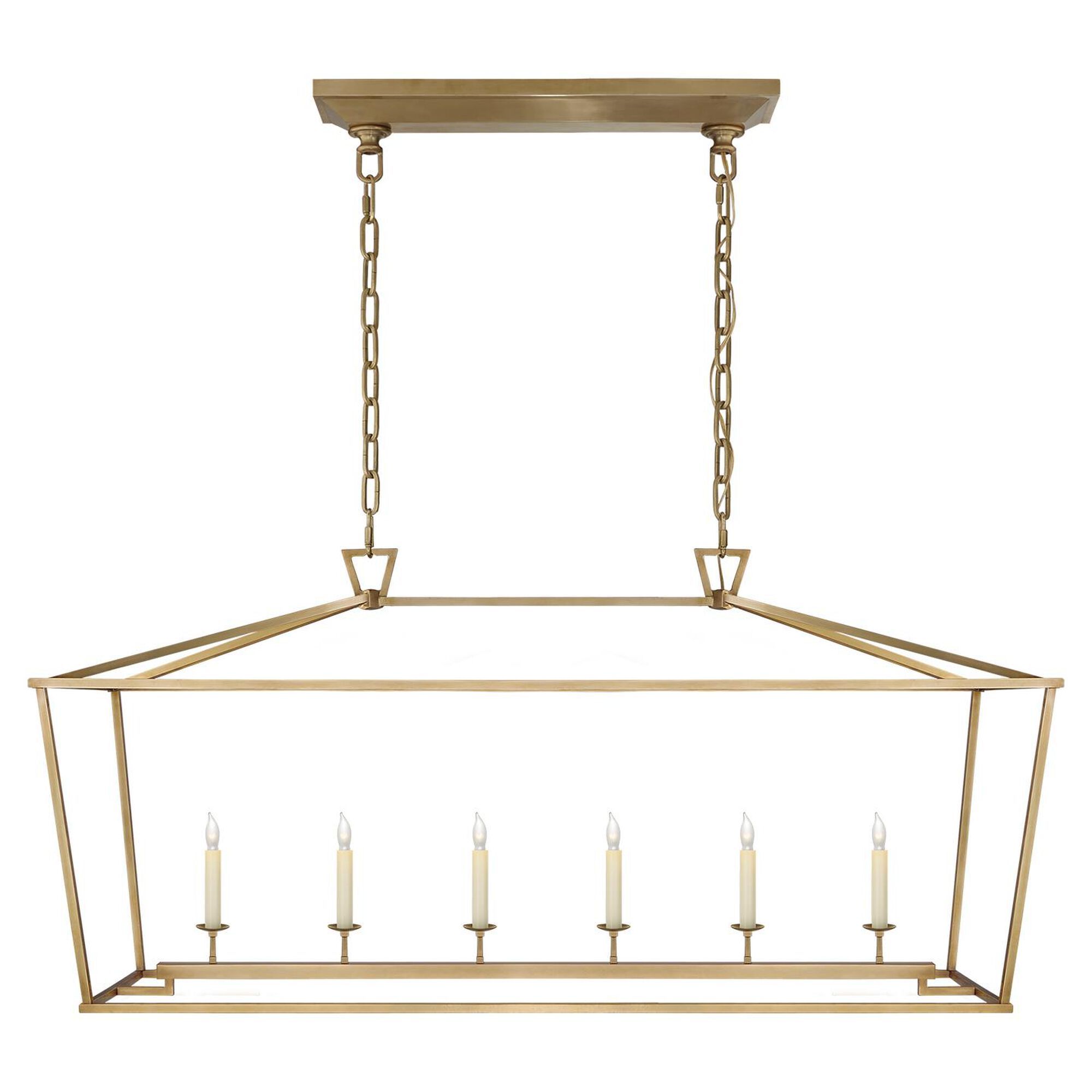 E. F. Chapman Darlana 54 Inch 6 Light Linear Suspension Light by Visual Comfort and Co. | Capitol Lighting 1800lighting.com