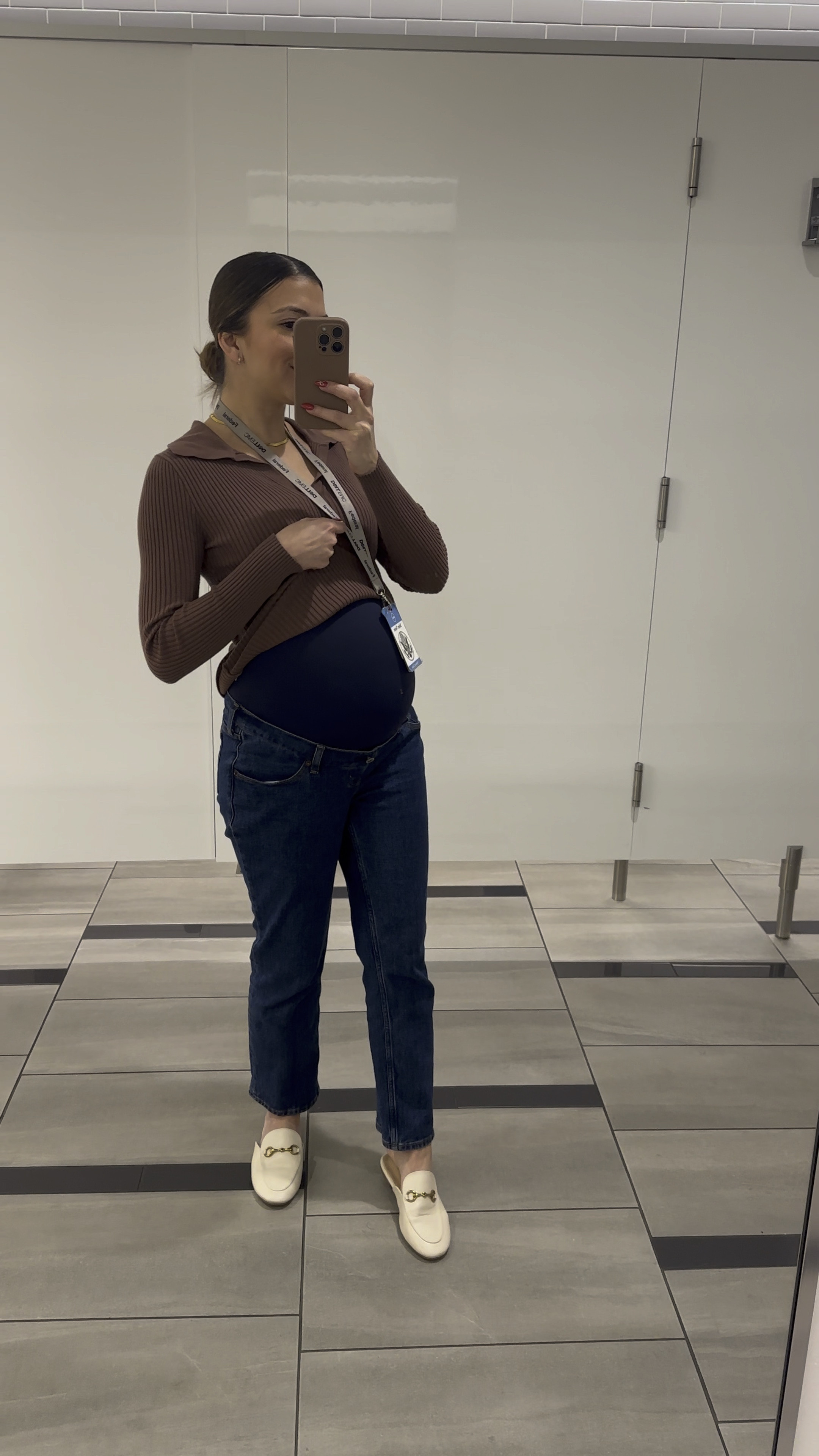Office outfit featuring the best maternity jeans 🙌🏼 Abercrombie has great jeans and trouser options for my expecting mama to be’s! 

#LTKStyleTip #LTKFindsUnder50 #LTKBump