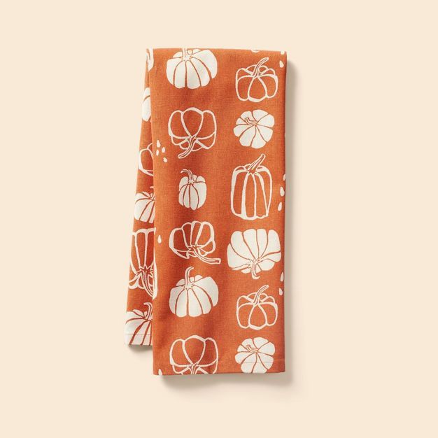 Cotton Pumpkin Kitchen Towel - Spritz&#8482; | Target