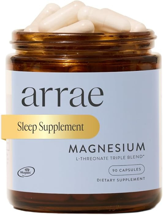Arrae Magnesium Supplement, Magnesium Glycinate, Citrate & L-threonate, 250 mg, Support Mood, Sle... | Amazon (US)