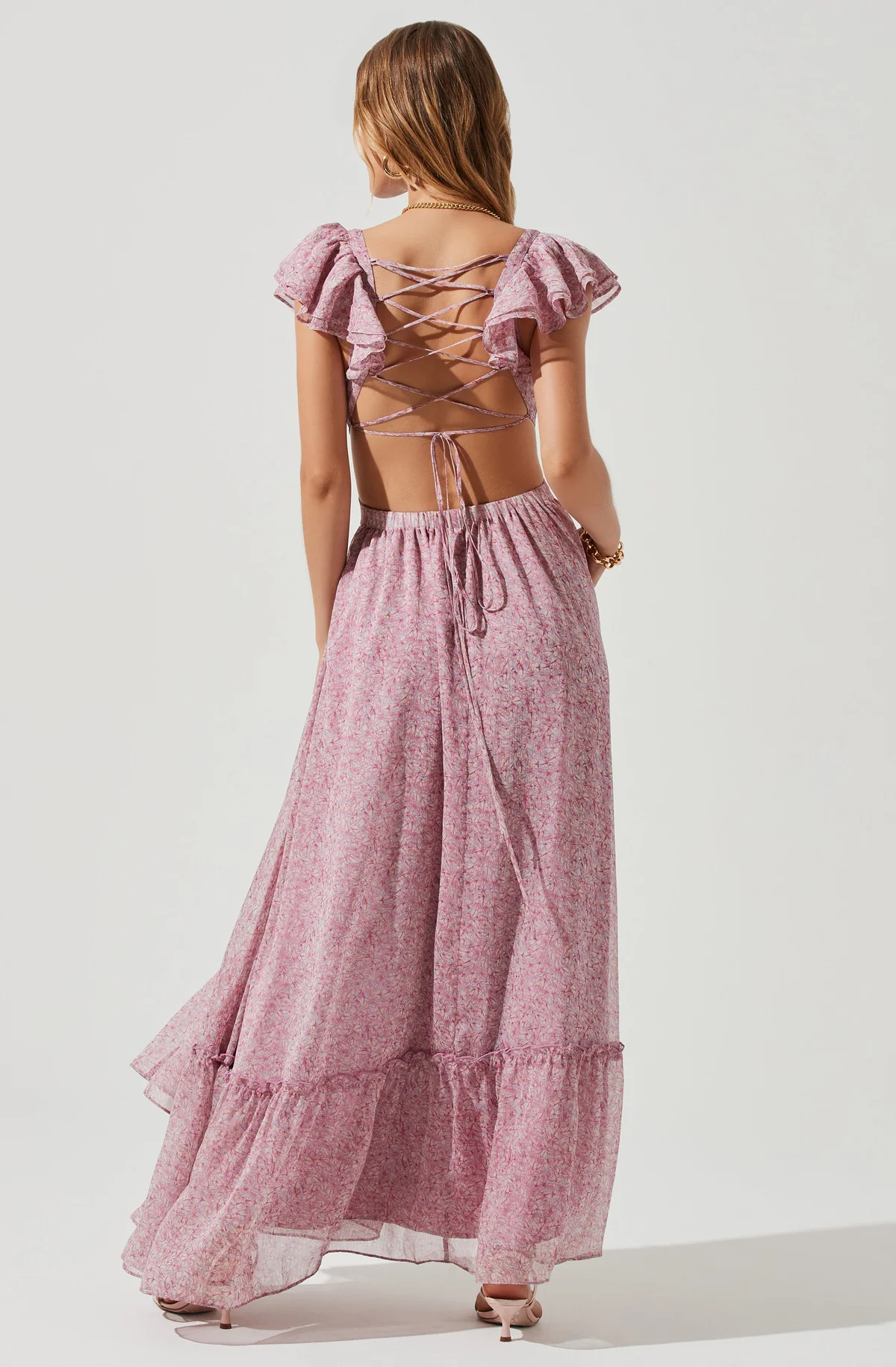 Primrose Floral Strappy Back Maxi Dress | ASTR The Label (US)