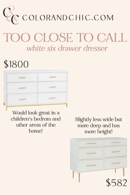 Two white dressers that are perfect in the home! Very similar and I love the simplicity 

#LTKstyletip #LTKhome