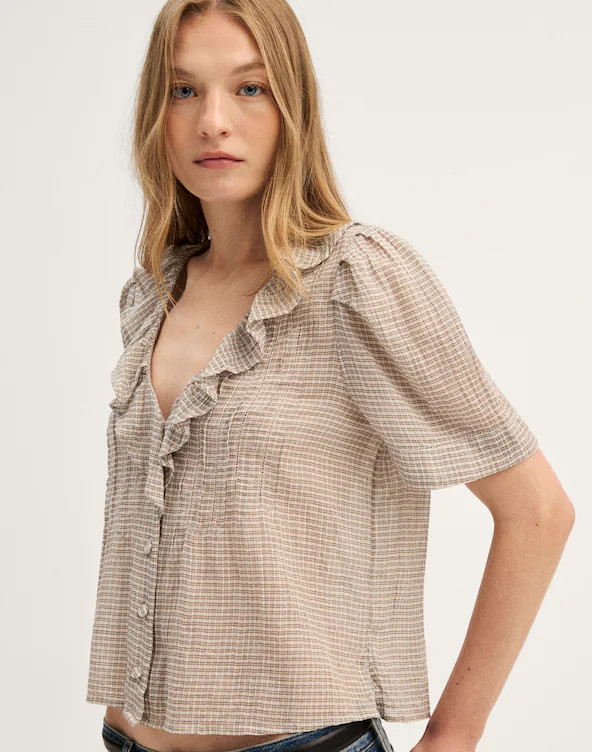 Ruffled Pintuck Top | Madewell
