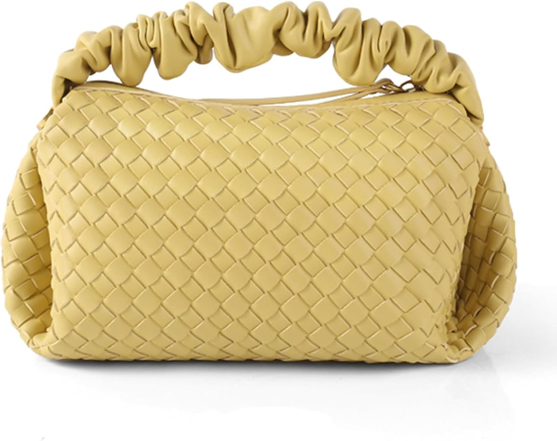 Small Woven Purses, Designer Crossbody Bags for Women Vegan Leather Bags Evening Woven Handbag Cl... | Amazon (US)