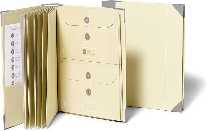 Savor | 2025 Edition The Folio™ Document Organizer | Custom Dyed Cloth-Bound Expanding File for... | Amazon (US)