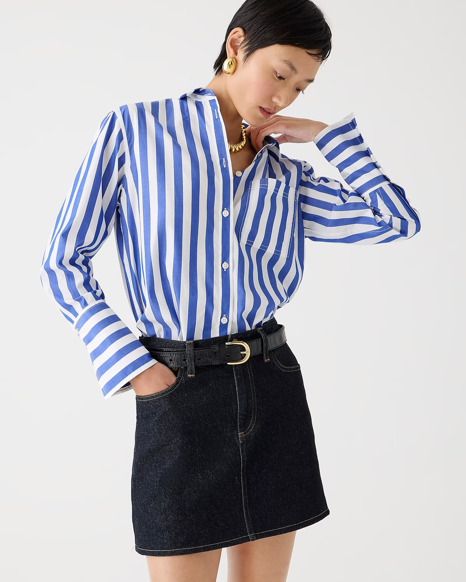 Garçon classic shirt in stripe cotton poplin | J. Crew US