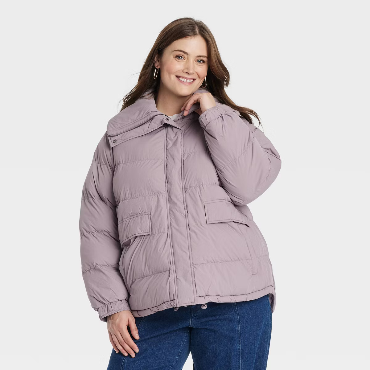 Women's Mid Length Puffer Jacket - Universal Thread™ | Target