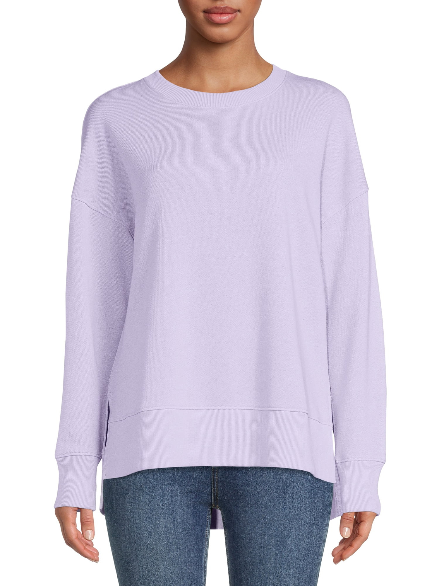 Time and Tru Women's Garment Wash Sweatshirt | Walmart (US)