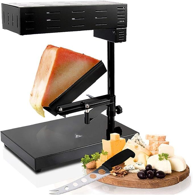 Electric Raclette Cheese Melter Machine - Table Top Stainless Steel Cheese Grill Melting Warmer H... | Amazon (US)