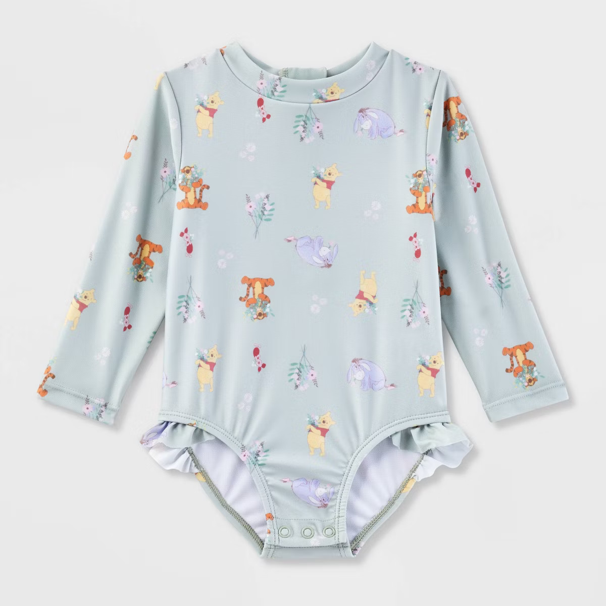 Baby Girls' Winnie The Pooh One Piece Swimsuit - Light Green | Target