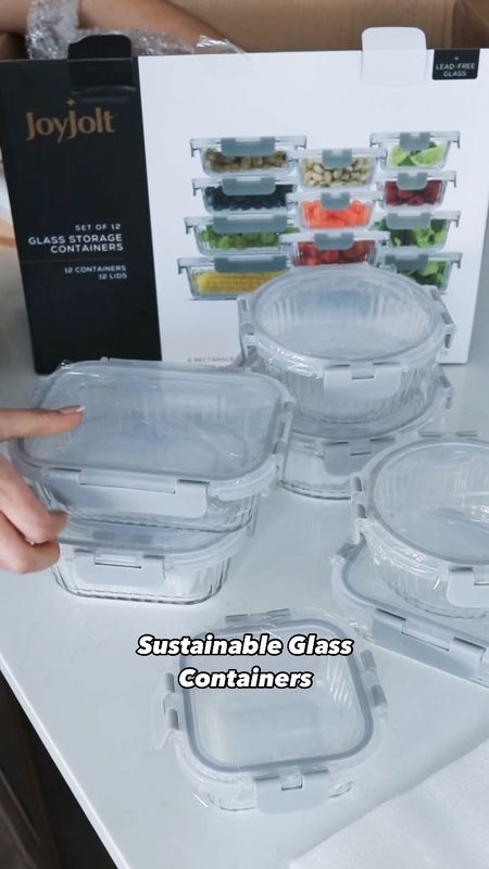Use code Lifeofalley for 10% off(some exclusions). This fluted glass container storage  set is perfect for our kitchen. Easy to use and clean. Also comes in other colors. I ordered the grey. They are perfect for meal prepping, storing goods and packing lunches. Head to @joyjolt on the LTK app to learn more about their great products

#joyjoltmoments, #withjoy, #joyjoltpartner 

#LTKVideo #LTKhome #LTKsalealert