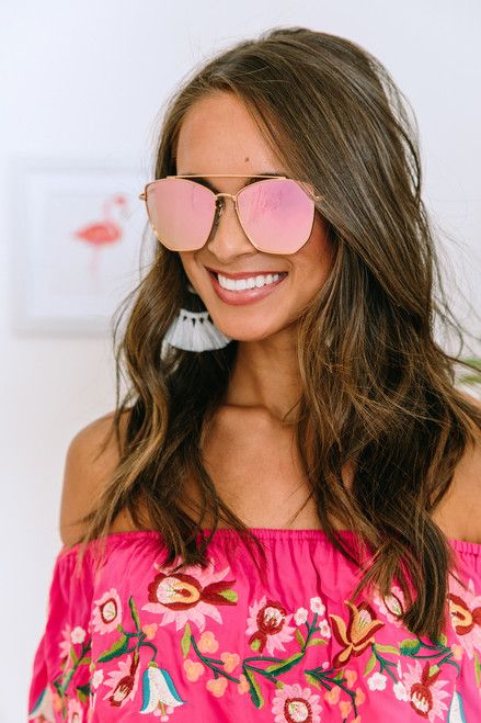 Legend Of Love Cat Eye Sunglasses Pink | The Pink Lily Boutique