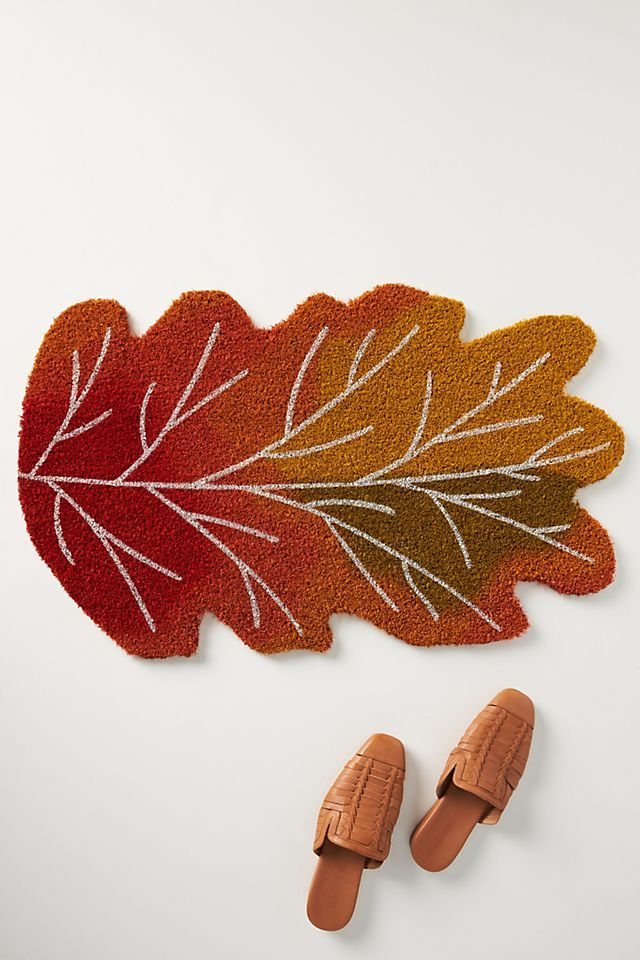 Autumn Leaf Doormat | Anthropologie (US)