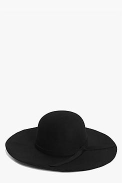 Ribbon Trim Floppy Hat | Boohoo.com (US & CA)