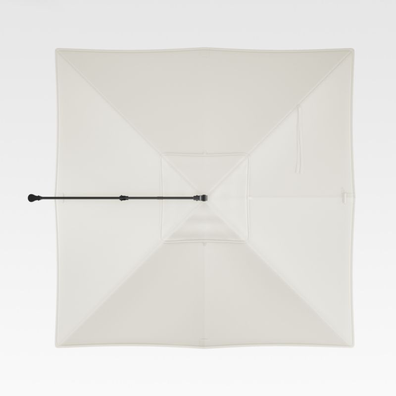 10' White Sand Sunbrella Square Cantilever Outdoor Patio Umbrella Canopy + Reviews | Crate & Barr... | Crate & Barrel
