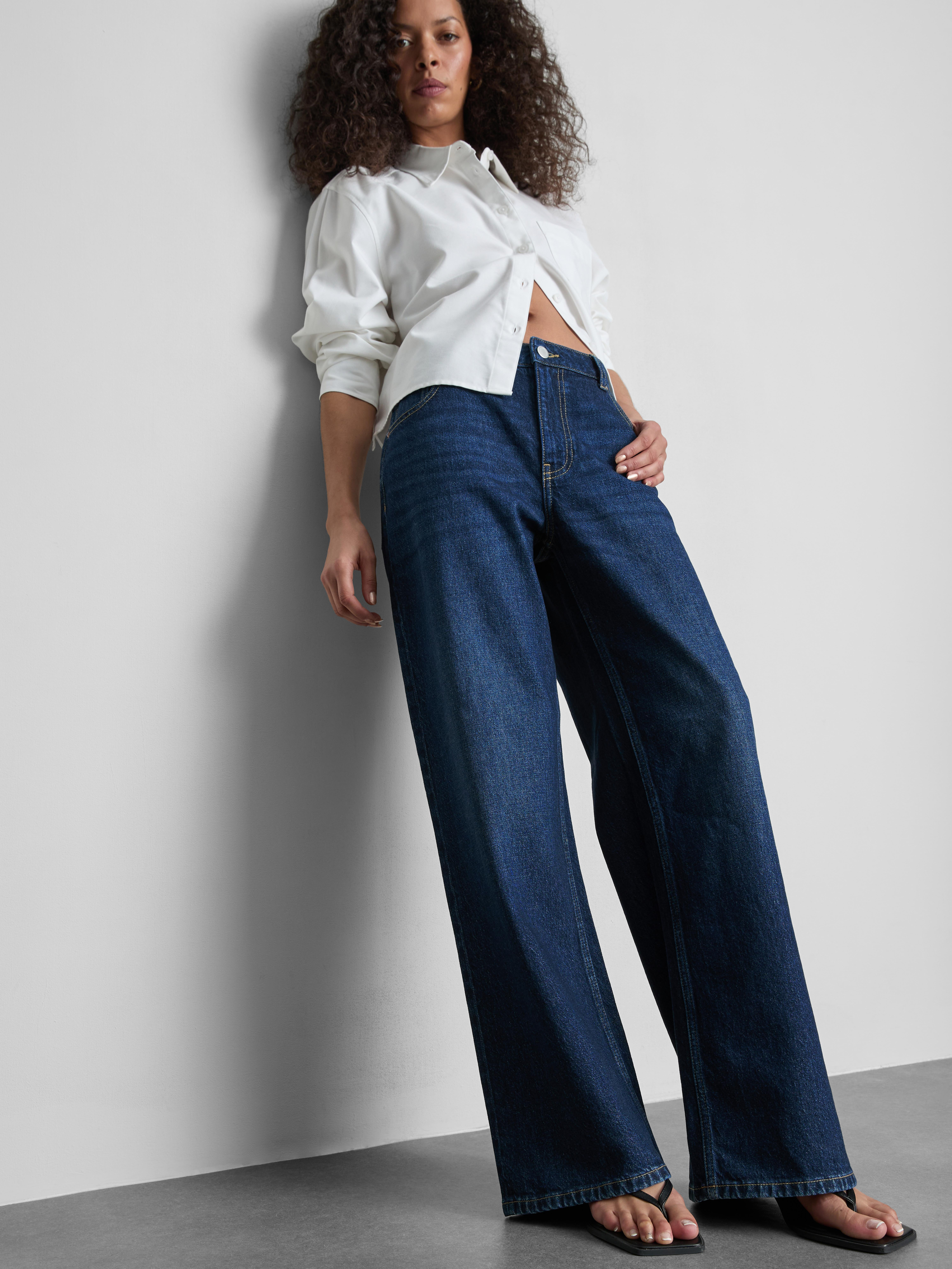 Cotton Rich Denim Wide Leg Jeans | Primark UK