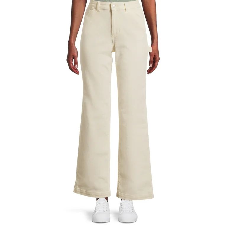 No Boundaries Juniors High Rise Carpenter Jeans, 32" Inseam, Sizes 1-21 | Walmart (US)