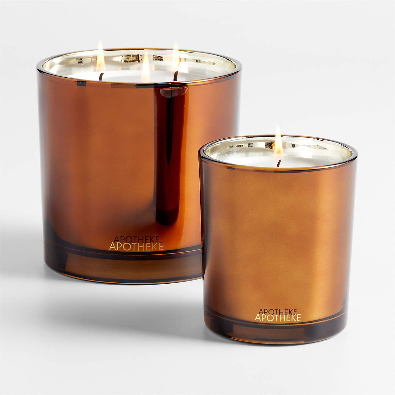 Apotheke Pumpkin Ginger 1-Wick Scented Candle | Crate & Barrel | Crate & Barrel