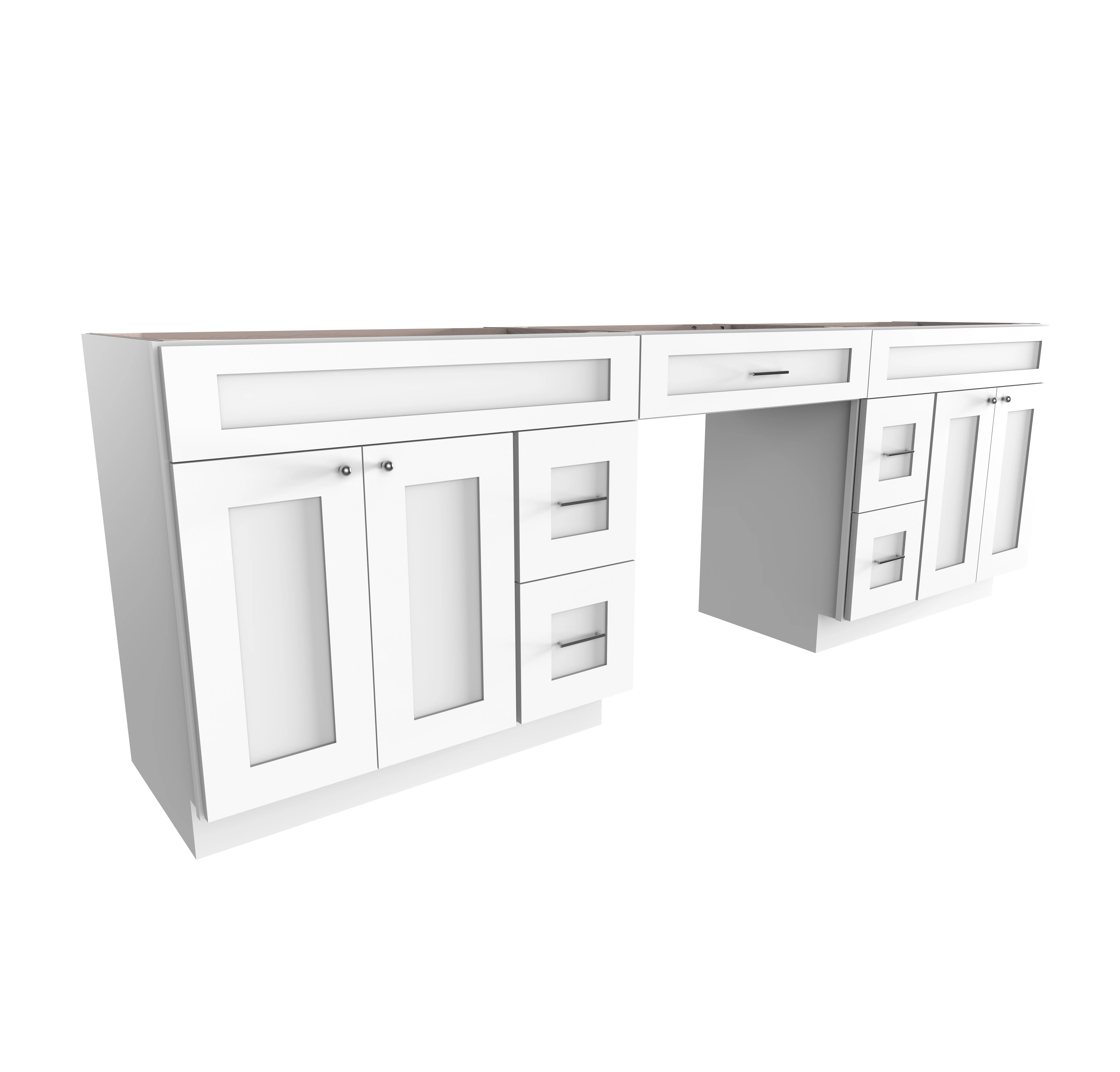 DISAR 102 Double Bathroom Vanity Base Only | Wayfair | Wayfair North America