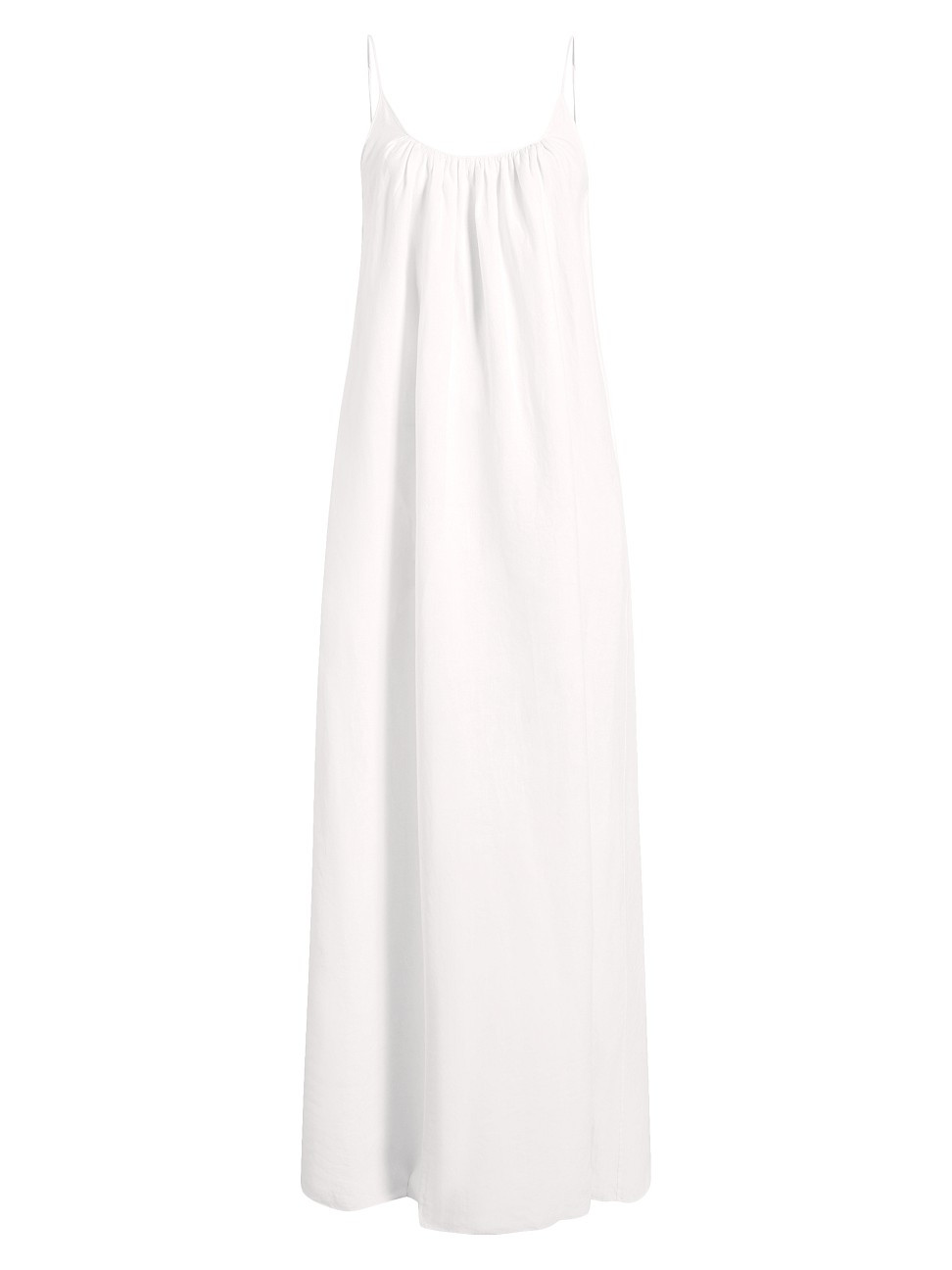 Women's Gathered Summer Dress - White - Size 2 | Saks Fifth Avenue